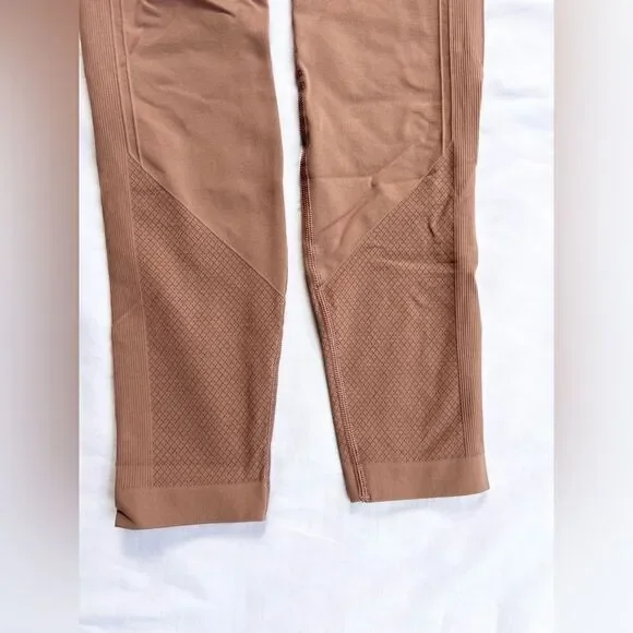 Lululemon Seamless Dusty Rose Pink Brown Leggings Size 4 - Picture 4 of 8